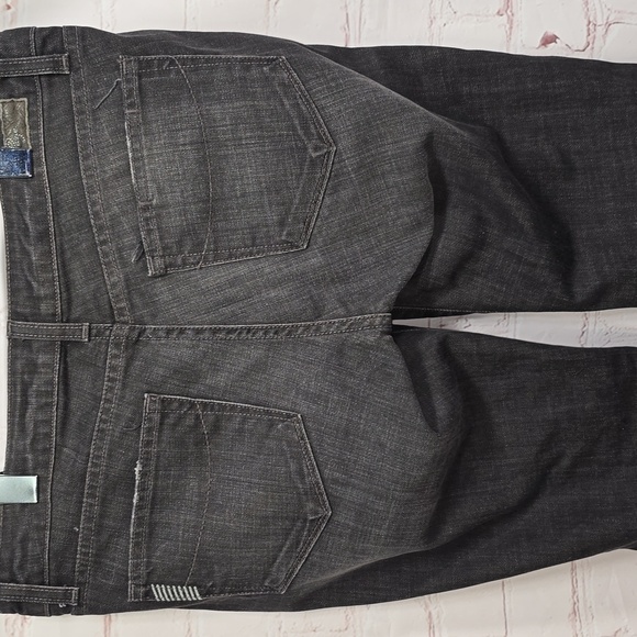 Paige Jeans Melrose Classic Rise Black Denim Stretch Straight Leg Womens Size 30 - Picture 6 of 16